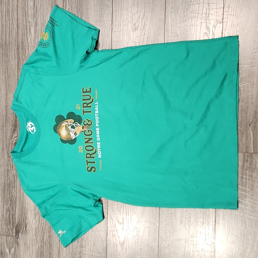 EUC 2021 The Shirt 32 years Strong & True Notre Dame Football Men's sz M
